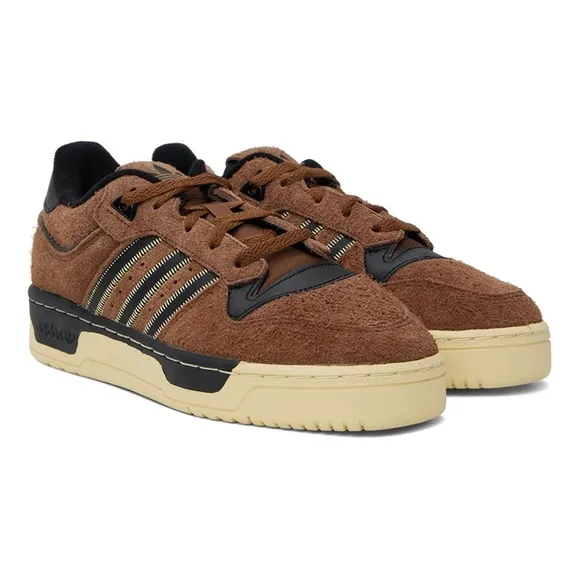 ADIDAS ORIGINALS Mens Brown/Black Rivalry 86 Low Sneakers/Shoes | NEW/NWT!👟🤎