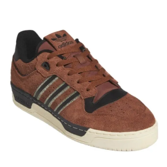 ADIDAS ORIGINALS Mens Brown/Black Rivalry 86 Low Sneakers/Shoes | NEW/NWT!👟🤎