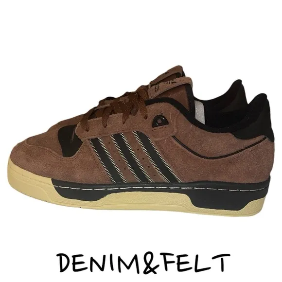 ADIDAS ORIGINALS Mens Brown/Black Rivalry 86 Low Sneakers/Shoes | NEW/NWT!👟🤎