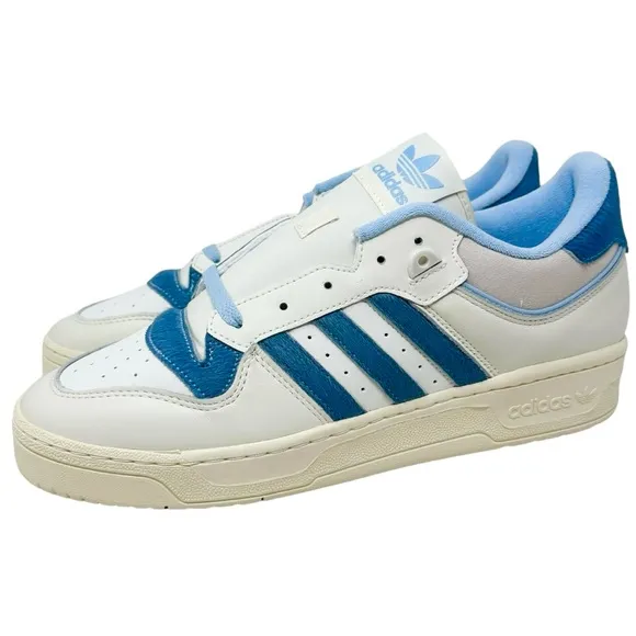 Adidas Originals Mens Rivalry 86 Low Pony-Hair IE7137 Off White/Clear Sky Sz11.5