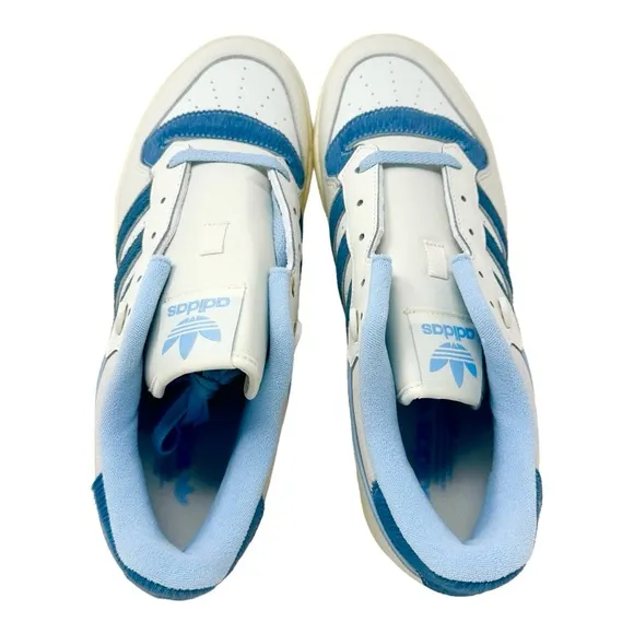 Adidas Originals Mens Rivalry 86 Low Pony-Hair IE7137 Off White/Clear Sky Sz11.5