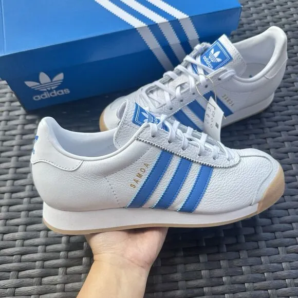 Adidas Originals Samoa J White Blue Gum Kid's Shoes IG1913