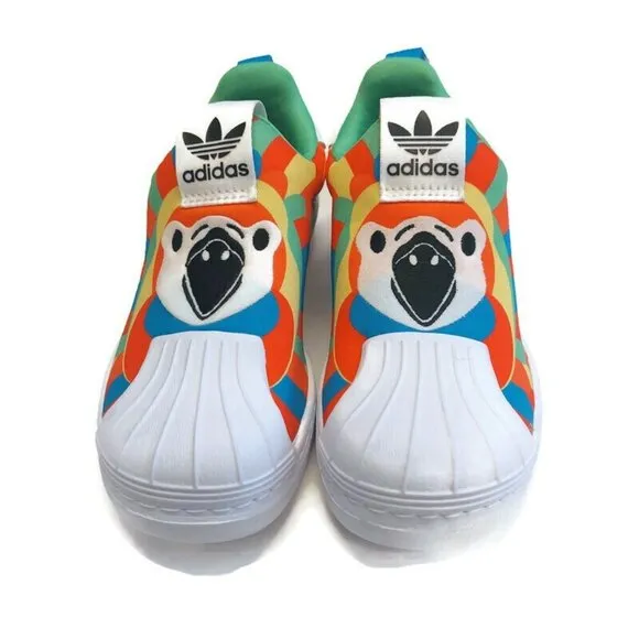 adidas Originals Superstar 360 C Slip On Shoes Parrot Multi Color Kids Size 11.5