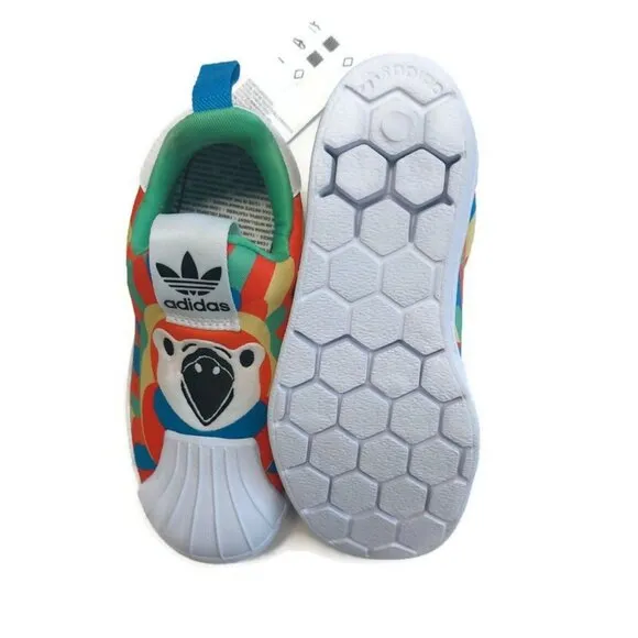 adidas Originals Superstar 360 C Slip On Shoes Parrot Multi Color Kids Size 11.5