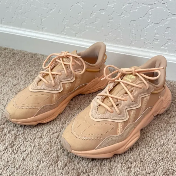 Adidas Ozweego 'Glow Orange' FZ1962 Casual Lace-Up Chunky Sneaker Shoes