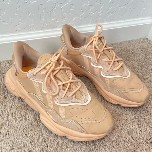 Adidas Ozweego 'Glow Orange' FZ1962 Casual Lace-Up Chunky Sneaker Shoes