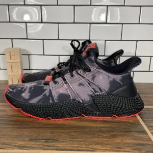 adidas Prophere Men's Size 10 Shoes Bleached Black Red Streetwear Sneakers NEW
