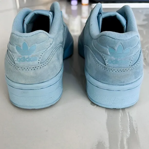 Adidas Rivalry Low Streetwear Baby Blue Suede Sneakers Mens US 6 EU 5.5