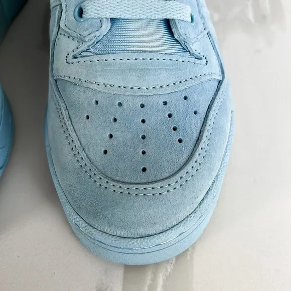 Adidas Rivalry Low Streetwear Baby Blue Suede Sneakers Mens US 6 EU 5.5