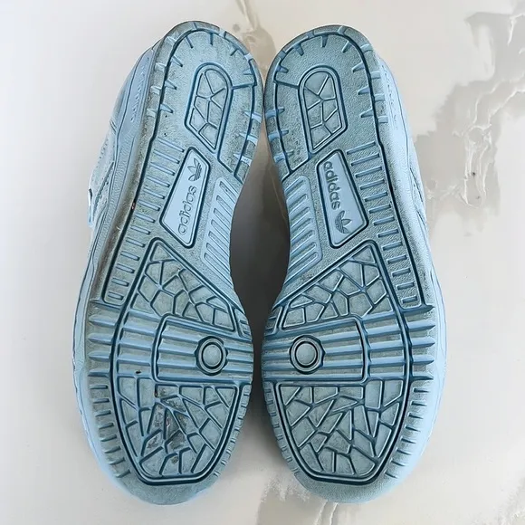 Adidas Rivalry Low Streetwear Baby Blue Suede Sneakers Mens US 6 EU 5.5