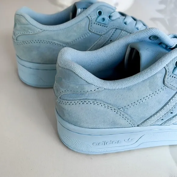 Adidas Rivalry Low Streetwear Baby Blue Suede Sneakers Mens US 6 EU 5.5