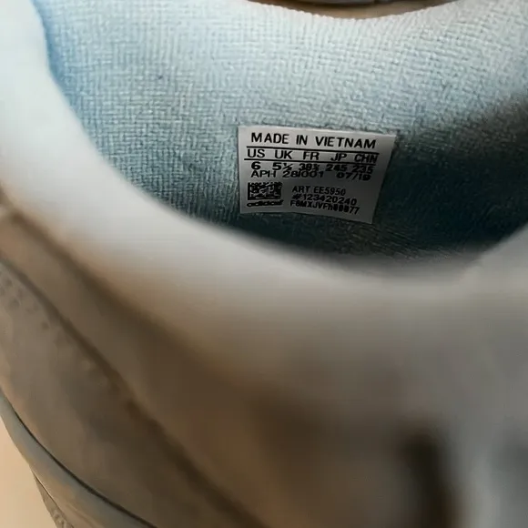 Adidas Rivalry Low Streetwear Baby Blue Suede Sneakers Mens US 6 EU 5.5