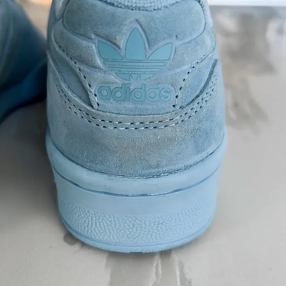 Adidas Rivalry Low Streetwear Baby Blue Suede Sneakers Mens US 6 EU 5.5