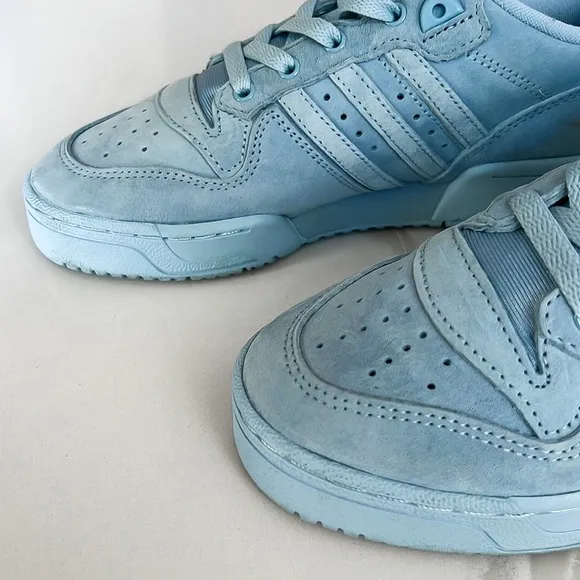 Adidas Rivalry Low Streetwear Baby Blue Suede Sneakers Mens US 6 EU 5.5