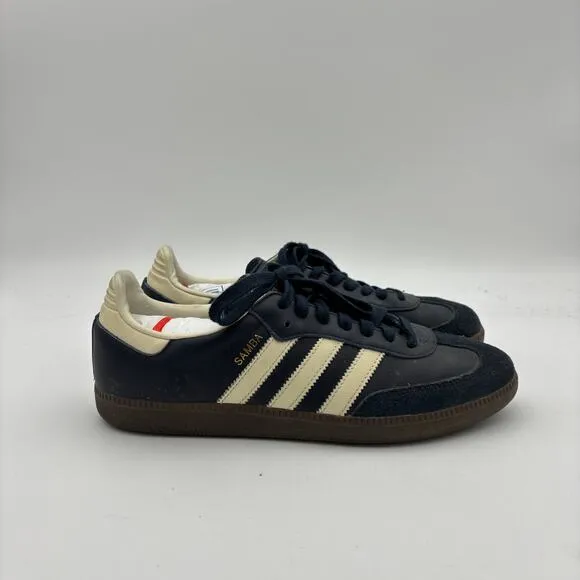 Adidas Samba OG Night Navy Gum Sneakers Shoes Men's 8.5 Streetwear