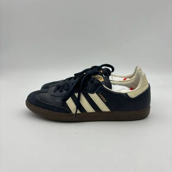 Adidas Samba OG Night Navy Gum Sneakers Shoes Men's 8.5 Streetwear