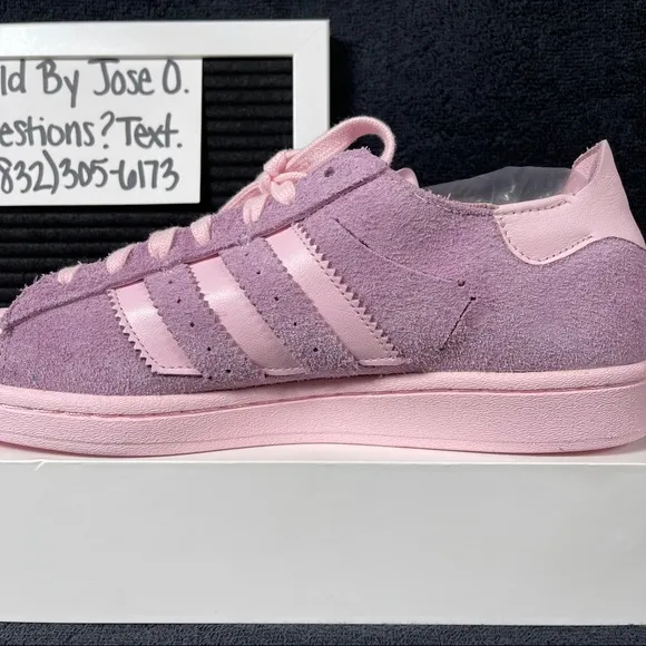 ADIDAS SUPERSTAR MINIMALIST ICONS CLEAR PINK WOMENS SHOES SIZE 9 PURPLE MENS 8 N
