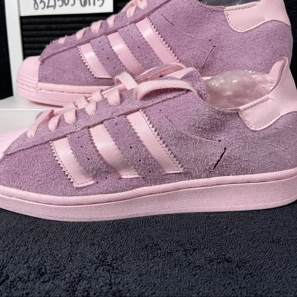 ADIDAS SUPERSTAR MINIMALIST ICONS CLEAR PINK WOMENS SHOES SIZE 9 PURPLE MENS 8 N