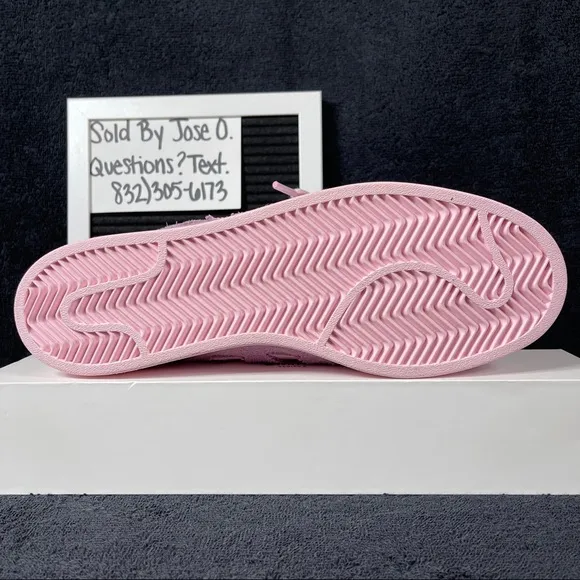 ADIDAS SUPERSTAR MINIMALIST ICONS CLEAR PINK WOMENS SHOES SIZE 9 PURPLE MENS 8 N