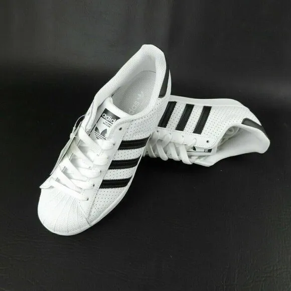 Adidas Superstar Shoes White Black Originals Leather
