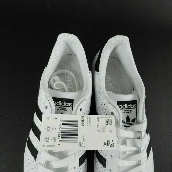 Adidas Superstar Shoes White Black Originals Leather