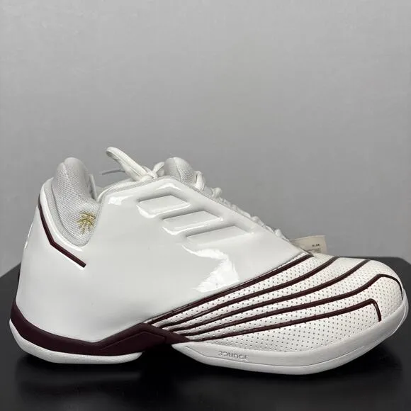 Adidas TMAC 2 Restomod White Maroon Basketball Shoes Sneaker Men Size 9.5 HQ6977