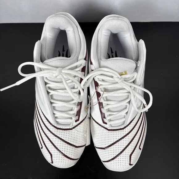 Adidas TMAC 2 Restomod White Maroon Basketball Shoes Sneaker Men Size 9.5 HQ6977