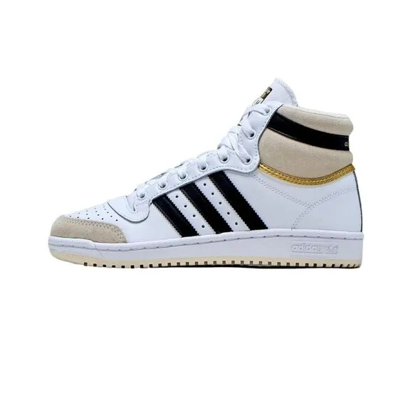 Adidas Top Ten Footwear White/Chalk White /Core Black H00281 Grade-School SZ 6