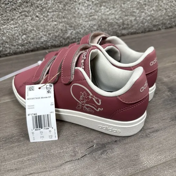 Adidas X Disney Advantage Minnie Shoes Girls Size 3 NEW