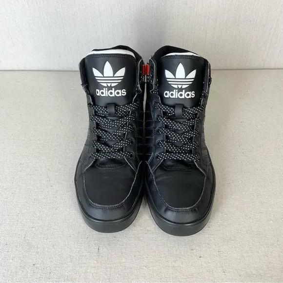 Adidas~Men’s Originals Hardcourt Hi Black Active Red, Blue Athletic Shoes~Sz‎ 8
