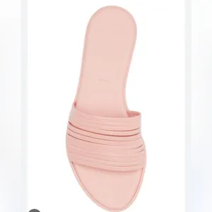 Aeyde Pink Minimalist Slide Sandals Size 38