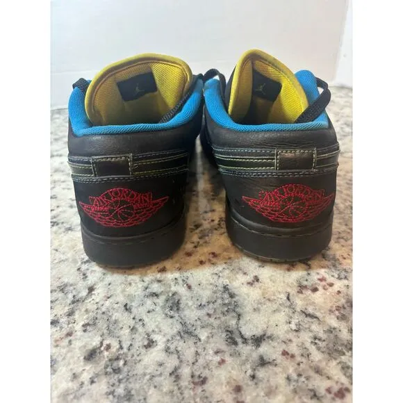 Air Jordan 1 Low Phat Olympic Black Multi Color Basketball Sneaker Athletic Rare