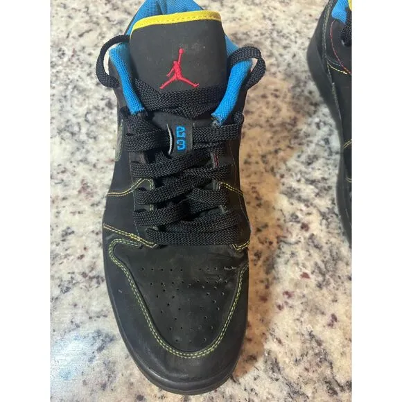 Air Jordan 1 Low Phat Olympic Black Multi Color Basketball Sneaker Athletic Rare