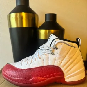 Air Jordan 12 Retro- white/black varsity red