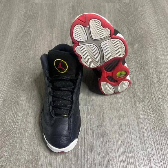 Air Jordan 13 Retro Playoffs 2023 GS Boys Shoe Size 5Y Black DJ3003-062 Preowned