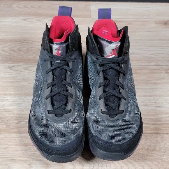 Air Jordan XXXVII 37 Raptors Shoes Mens Size 8.5 Black Purple Sneaker DD6958-065