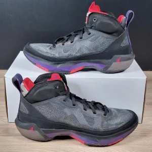 Air Jordan XXXVII 37 Raptors Shoes Mens Size 8.5 Black Purple Sneaker DD6958-065
