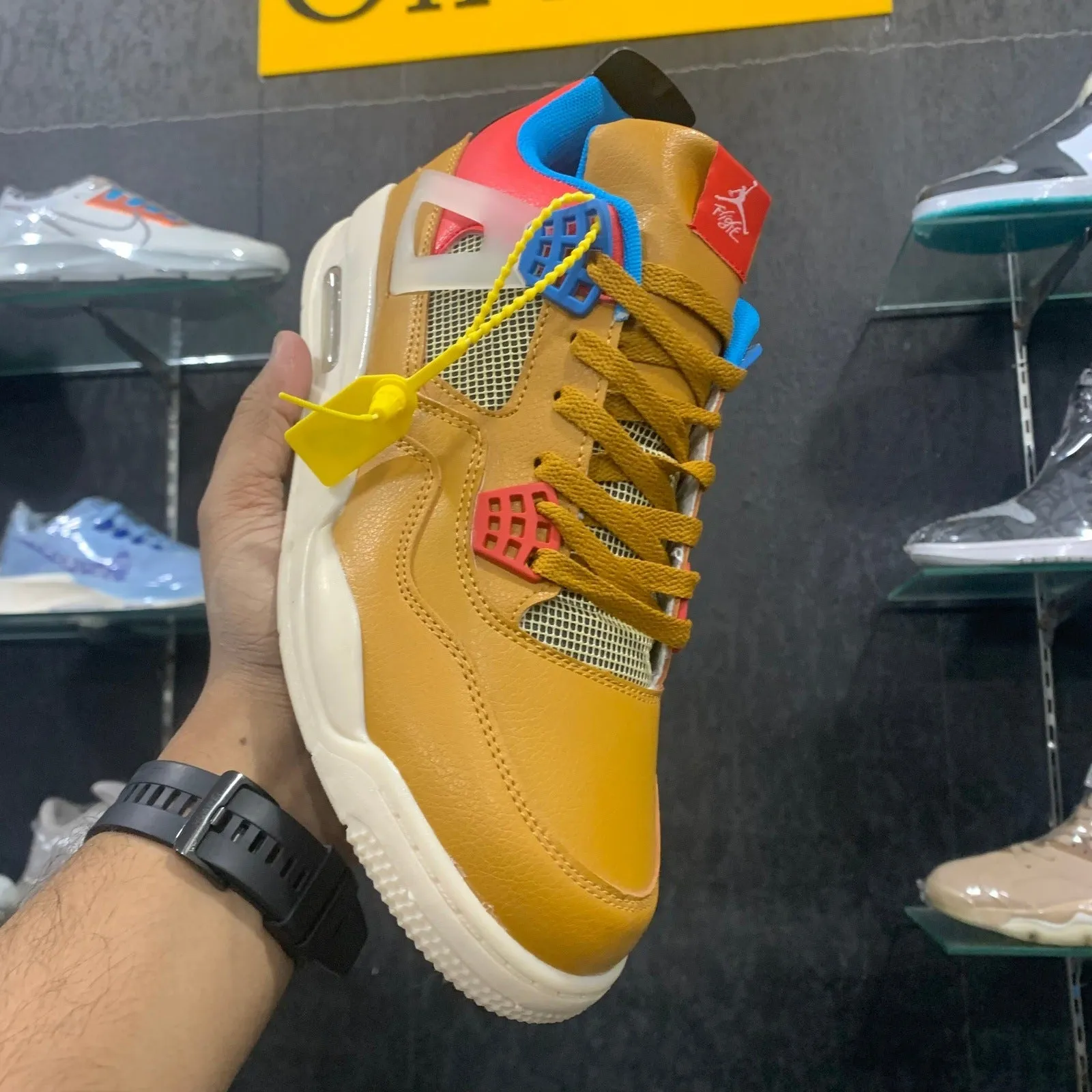 AJ 4 Mustard Red