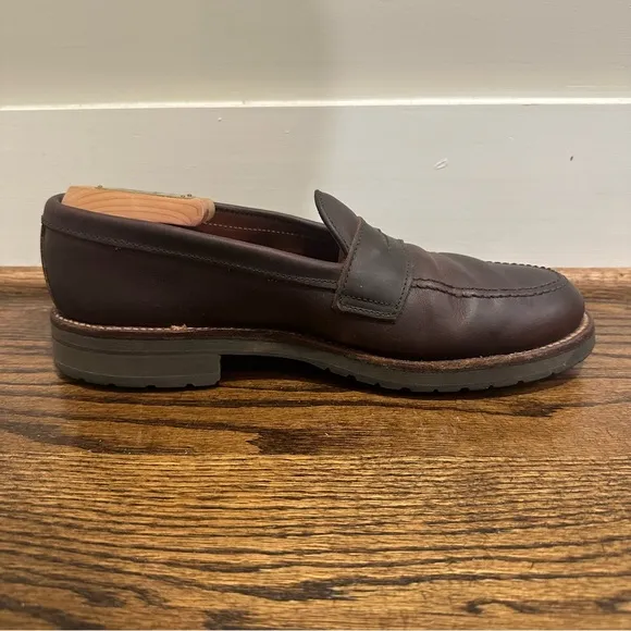 Alden Leisure Hand Seen LHS Penny Loafers Men Shoes 5730S Size 9 D Kudu Van Last