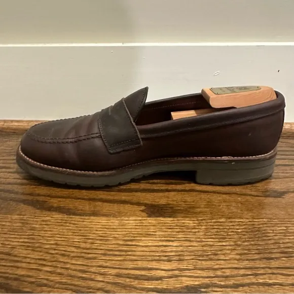Alden Leisure Hand Seen LHS Penny Loafers Men Shoes 5730S Size 9 D Kudu Van Last