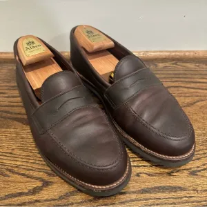 Alden Leisure Hand Seen LHS Penny Loafers Men Shoes 5730S Size 9 D Kudu Van Last