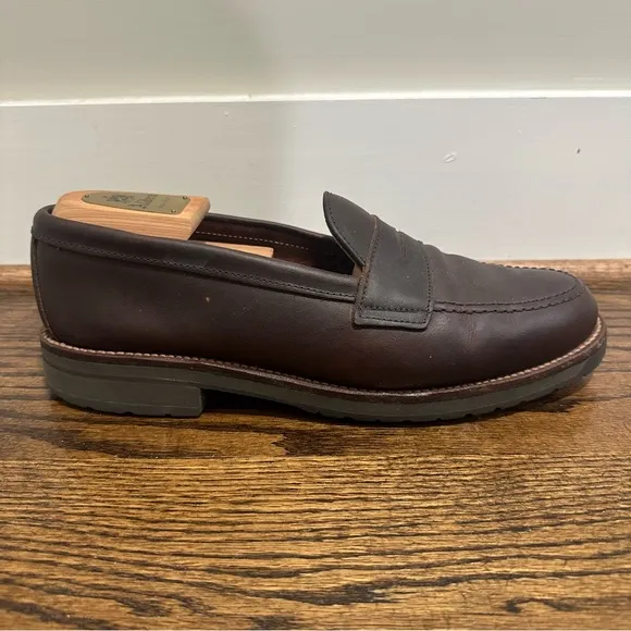 Alden Leisure Hand Seen LHS Penny Loafers Men Shoes 5730S Size 9 D Kudu Van Last