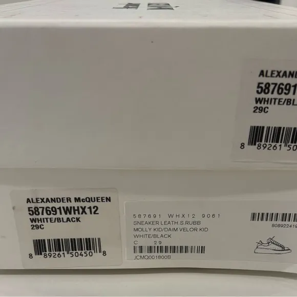 Alexander McQueen White Leather Sneakers