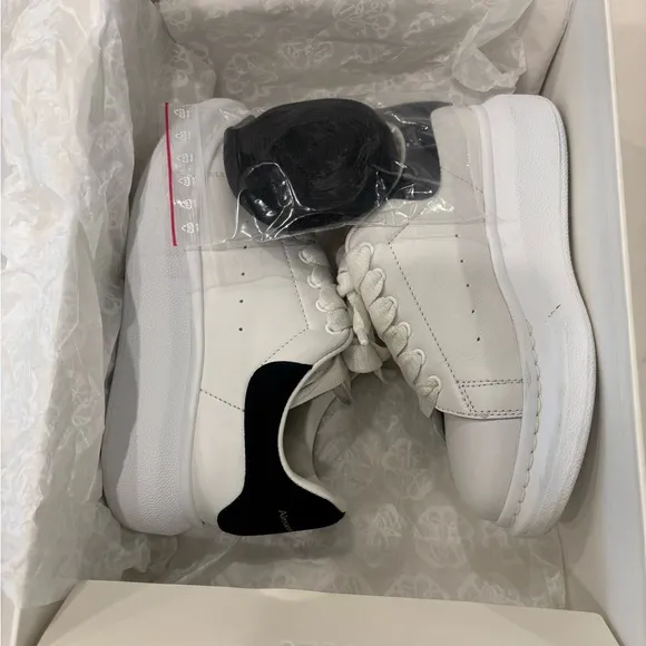 Alexander McQueen White Leather Sneakers