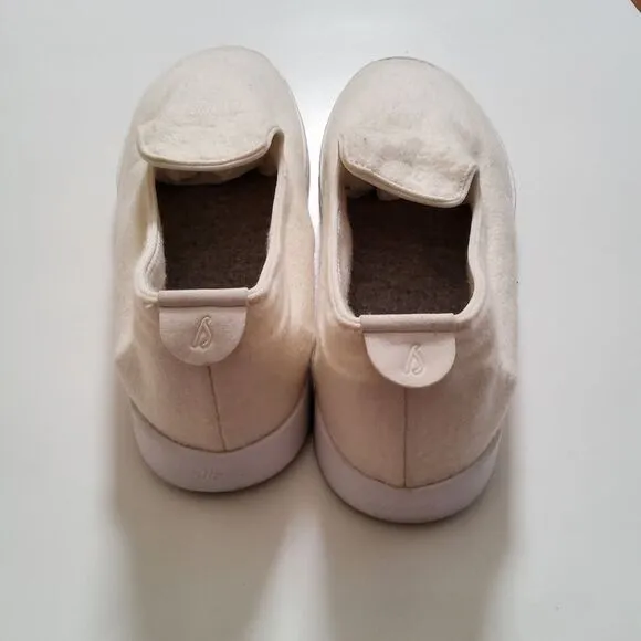 Allbirds Men's WL Wool Lounger Merino Slip On Shoes Size 10 White