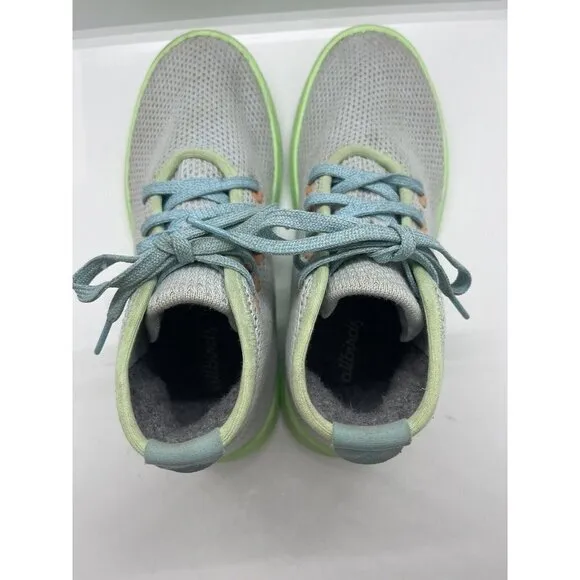 Allbirds Women's 6 Tree Toppers High Top Wool Sneakers Running Shoes Blue Green