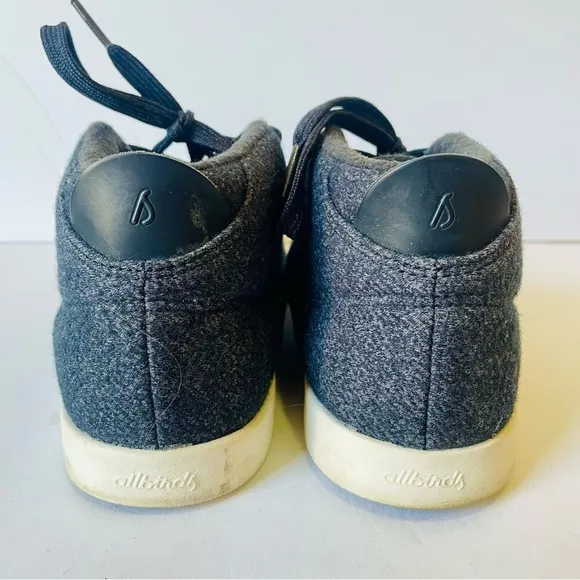 AllBirds Women’s Gray Wool High-Top Sneakers Size 9