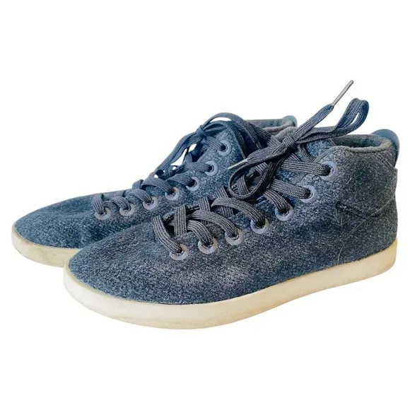 AllBirds Women’s Gray Wool High-Top Sneakers Size 9