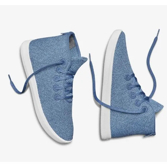 Allbirds Tree Toppers High Top Women's Shoes in Nikau Sapphire SZ 10