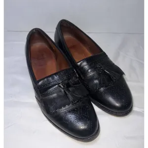 Allen Edmond Bridgeton Shoes Men's Size 12 B Black Tassel Loafers Office Church